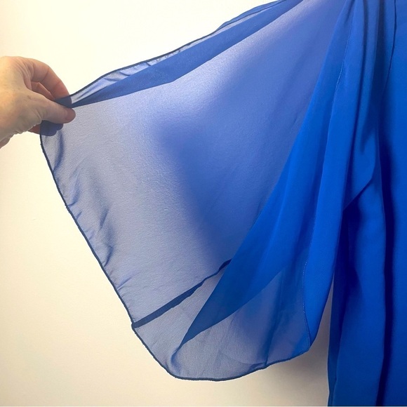 Just Fashion Now Blue Beaded Blouse – NWT, Size XL - Picture 3 of 9